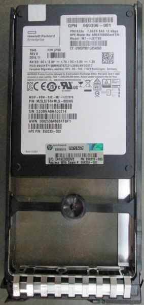 Picture of PM1633a 7.68TB SAS SFF FIPS Encrypted SSD