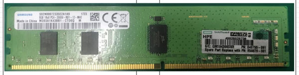 Picture of 8GB 1Rx8 PC4-2666V DIMM